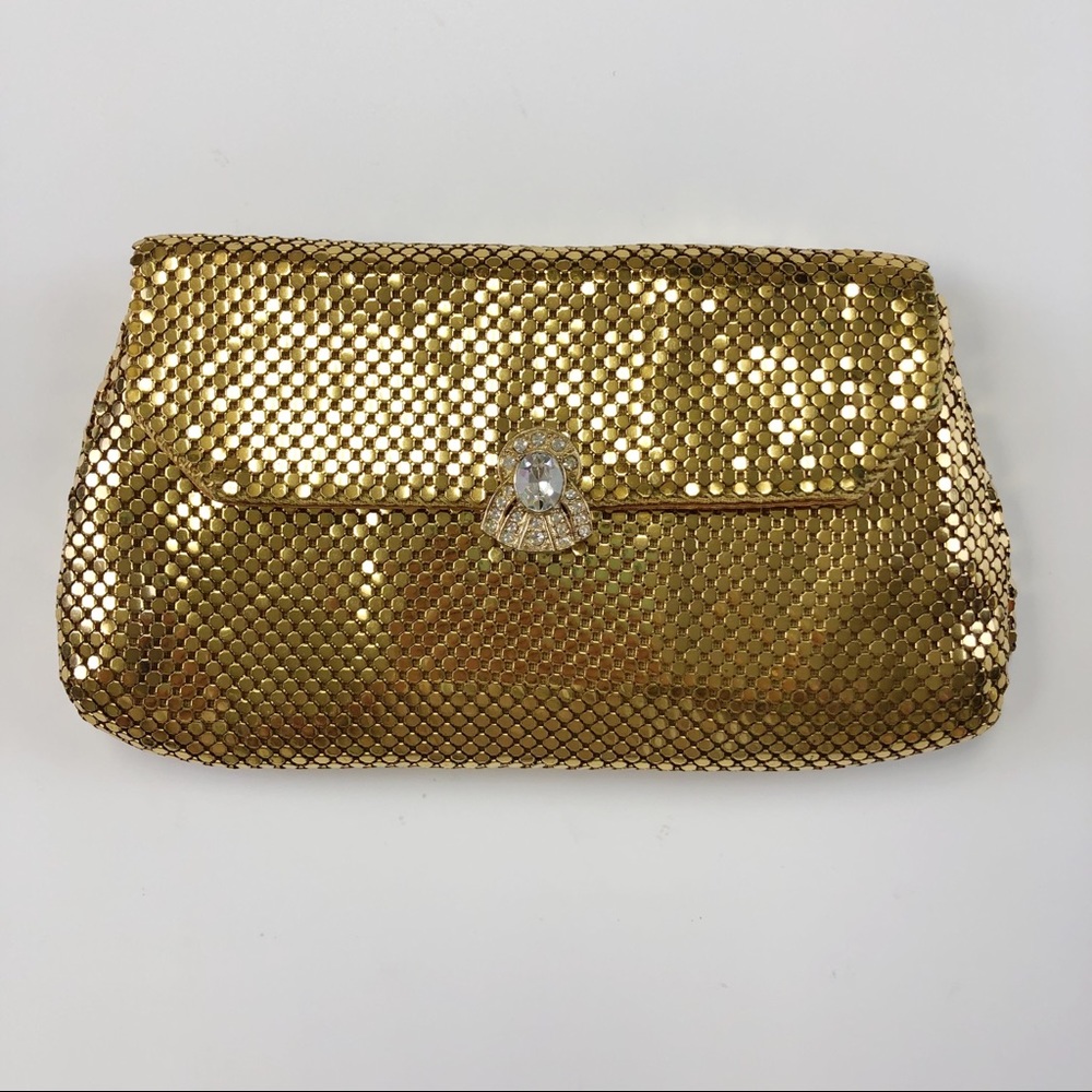 Whiting & Davis gold mesh vintage purse